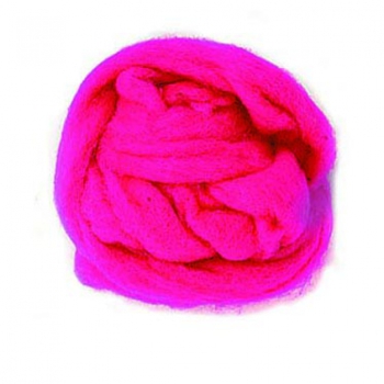 Schafwolle 50g pink 100% natur