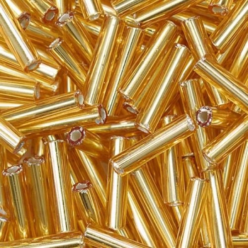 Rocailles 9x2mm goldfarben