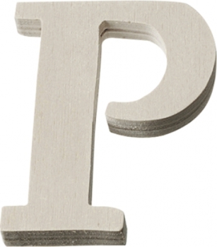 Holzbuchstaben P 8cm