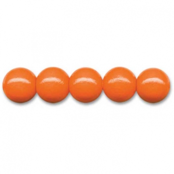 Deutsche Holzperlen Ø 6mm orange
