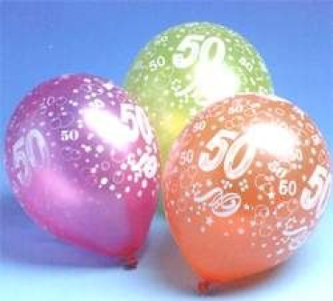 Luftballons mit 50
