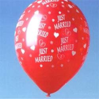 Luftballons- Just Married