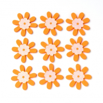 Streuteile Blumen 9St orange