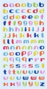 SOFTY-Stickers Kleinbuchstaben