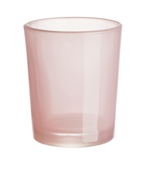 Teelichtglas 6,5x4,8x5,8cm rosenholz
