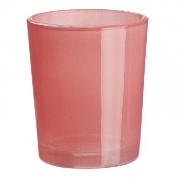 Teelichtglas 6,5x4,8x5,8cm rot