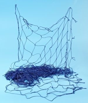 Fischernetz 1x1m blau