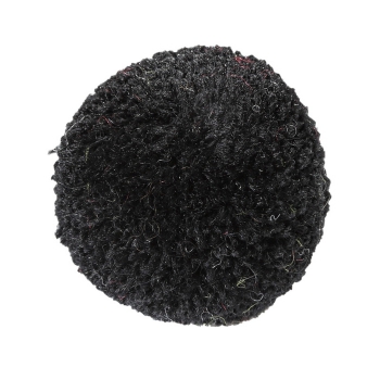 Woll-Pompons 20 mm, schwarz, Btl. a 6 St.