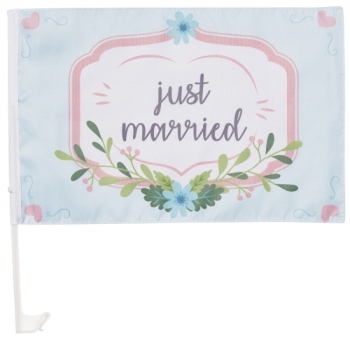 Wedding-Flags "Just Married" 30x45cm
