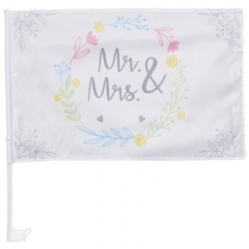 Wedding-Flags  "Mr. & Mrs." 30x45cm