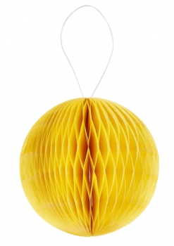3D-Wabenball 8cm gelb