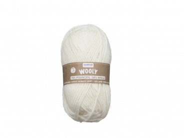 Wooly 70% Acryl 30% Wolle 50g natur