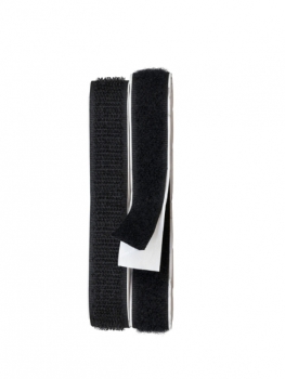 Klettband selbstklebend schwarz 80cm x 16mm