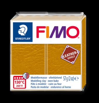 FIMO leather-effect 57g ocker