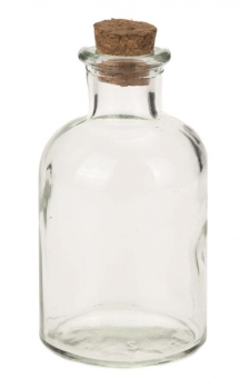 Glasflasche mit Korken 140ml 5,5x10cm