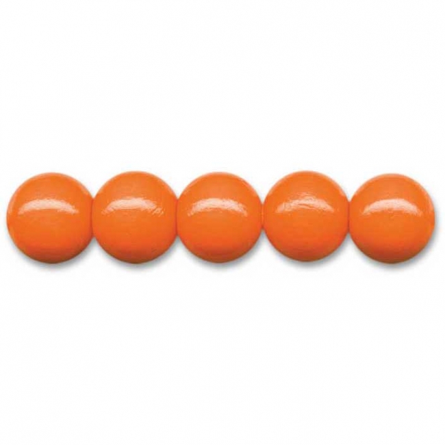 Deutsche Holzperlen Ø 4mm orange