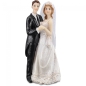 Preview: Hochzeitspaar 10cm Frack/Spitzenkleid