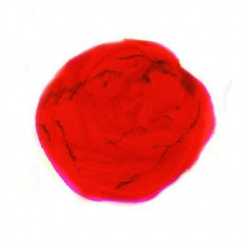 Schafwolle 50g rot 100% natur