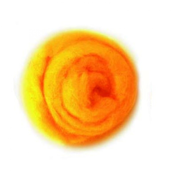 Schafwolle 50g gelb 100% natur