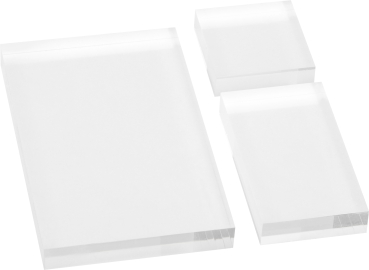 Acrylblock Clear Stamp 4x4cm 4x7cm 7x11cm transparent