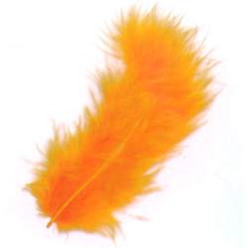 Marabufedern 9cm orange