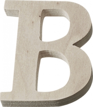 Holzbuchstaben B