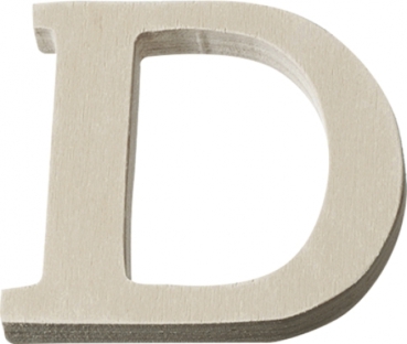 Holzbuchstaben D 4cm