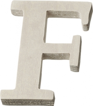 Holzbuchstaben F 4cm