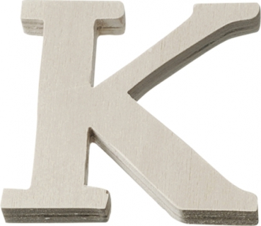 Holzbuchstaben K 4cm