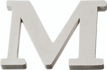 Holzbuchstaben M 4cm