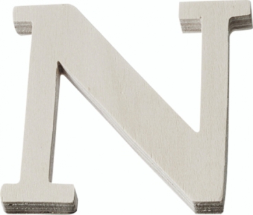 Holzbuchstaben N 4cm