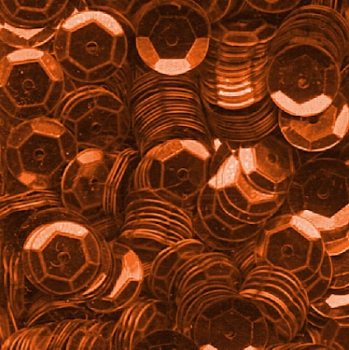 Pailletten im Blister 6mm rost orange