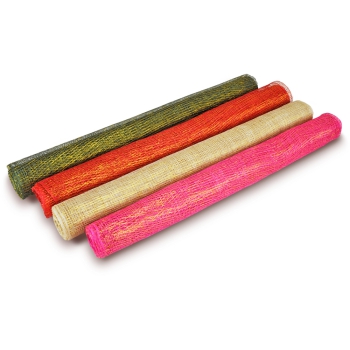 Preview: Gewebeflor mit Rotex 48cm x 5m rot/gold