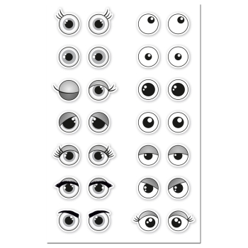 3D-Sticker-Augen ø10mm