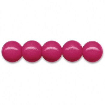 Deutsche Holzperlen Ø4mm fuchsia