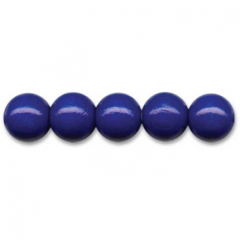 Deutsche Holzperlen Ø14mm marineblau