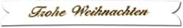 Verzierwachsteile Frohe Weihnachten
