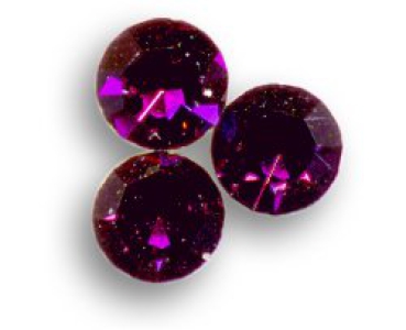 Kristallglas Straßsteine violett