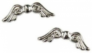 Metallflügel 2cm silber