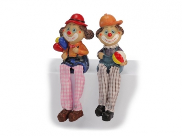 Clown Kantenhocker aus Poly 5x5x10cm