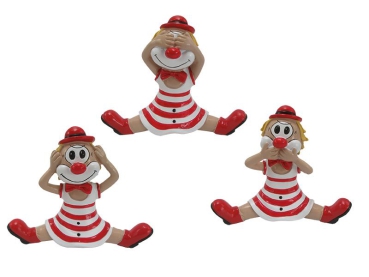 Clown indische Weisheit aus Poly 18x6x14,5cm