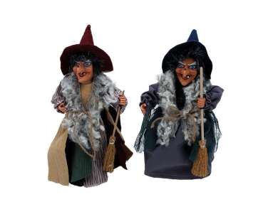 Hexe aus Poly stehend Ø10x22cm