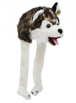 Plüsch Mütze Husky 55cm