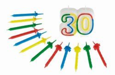 Jubiläumskerzen "30"