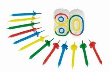 Jubiläumskerzen "80"