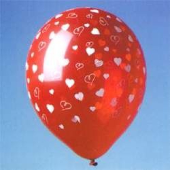 Luftballons mit Herzen