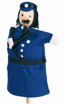 Handpuppe Polizist