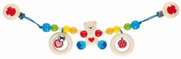 Kinderwagenkette HerzBär mit Clips