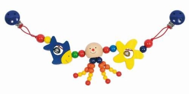 Kinderwagenkette Krake mit Clips