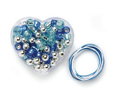 Kinderschmuck Kette blau 6,5cmx6cmx3cm